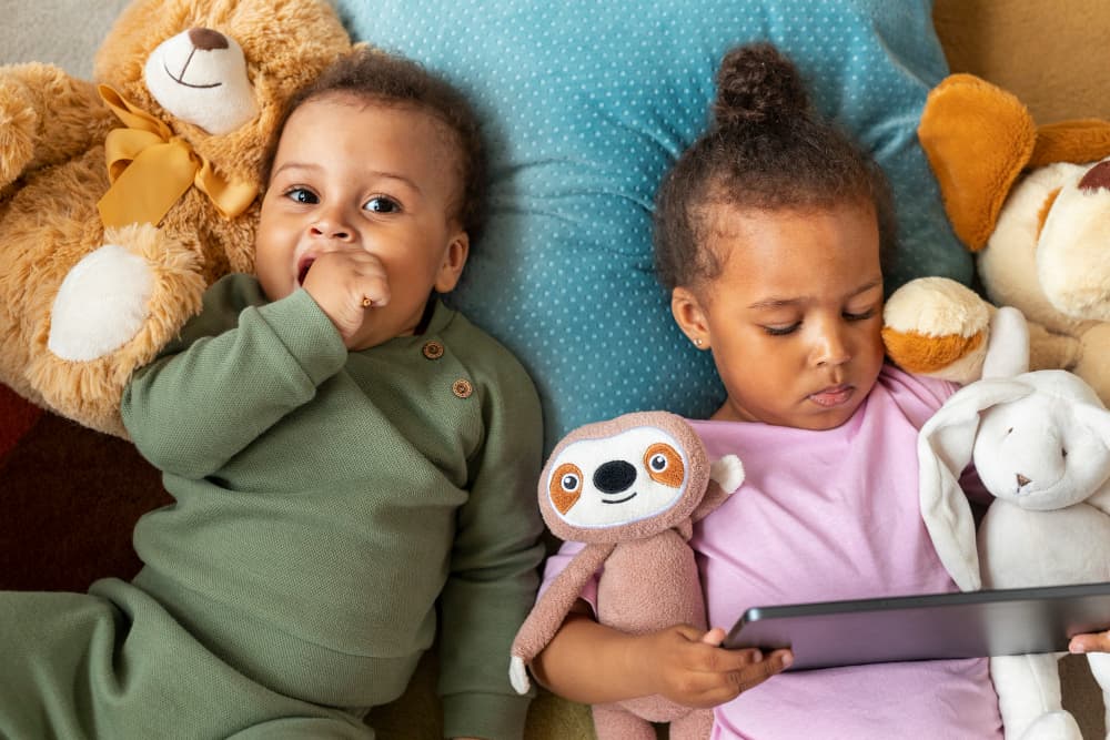 Happy kids at the contest